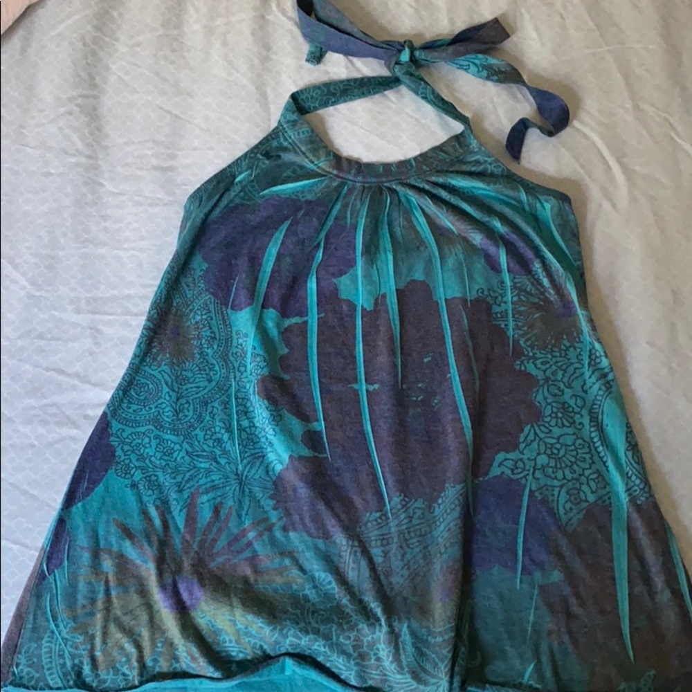 Blue Halter Top